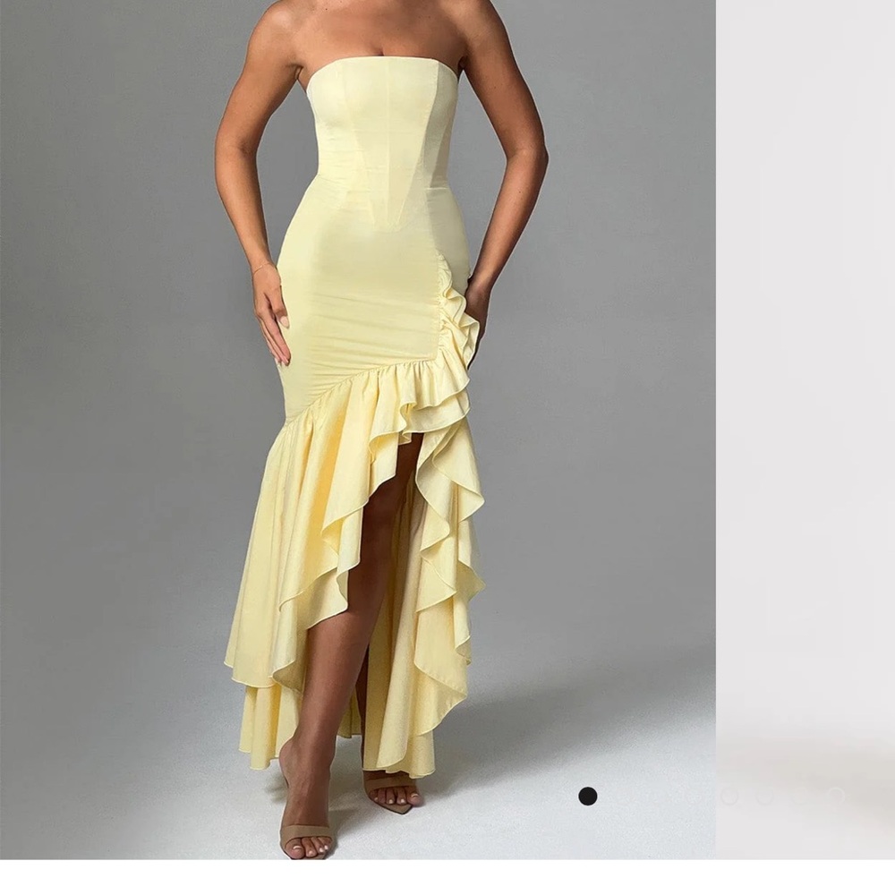 Babyboo Yellow Asynmetrical Dress